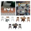 3 Pieces 1/64 Desk Chair Set Beach Scenery DIY Projects Fairy Garden S Scale Collections Micro