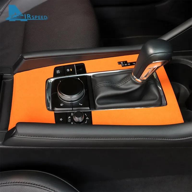 Top Suede Trim LHD RHD Sticker For Mazda 3 Axela BP      2024 2025 Car Central Automatic Gear Shift Panel