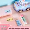 Cartoon Name Stickers for Kids: Self-Adhesive Labels for Books & School Supplies