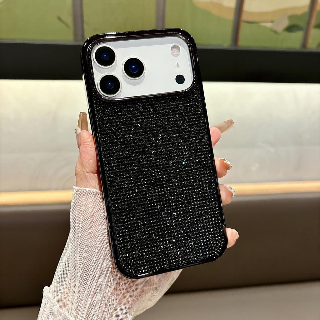 Gypsophila Luxury Rhinestone Phone Case for iPhone 17 Pro Max & 16 Plus - Trendy Drop-Proof Protective Cover