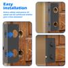 Stainless Steel Lock and Door Reinforcement Plate Heavy Duty Security Repair Plate for 1-3/4 In Thick Doors  for Reinforcing and