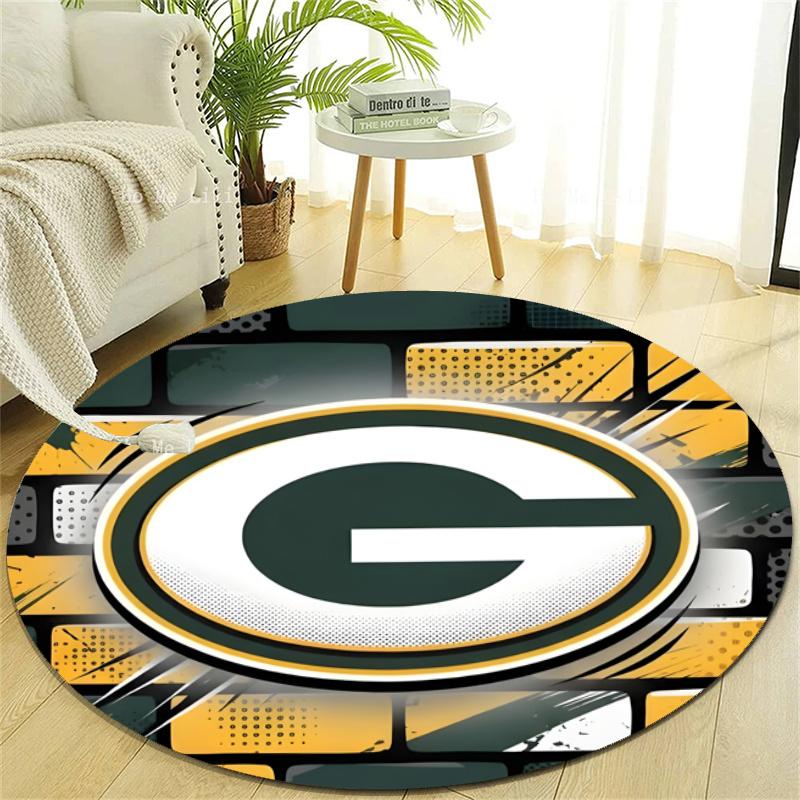Personalized Green Bay Packers Round Chair Office Rug - Perfect for Mat, Office Chair & More - Ideal Gift for Birthdays and Holidays