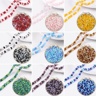 Home Party Supplies Für Schmuck Machen Perlen Facettiert Schmuck Zubehör Helle DIY 100 Teile/los Beliebte Glas Kristall Heißer Verkauf Hohe Qualität Rondelle