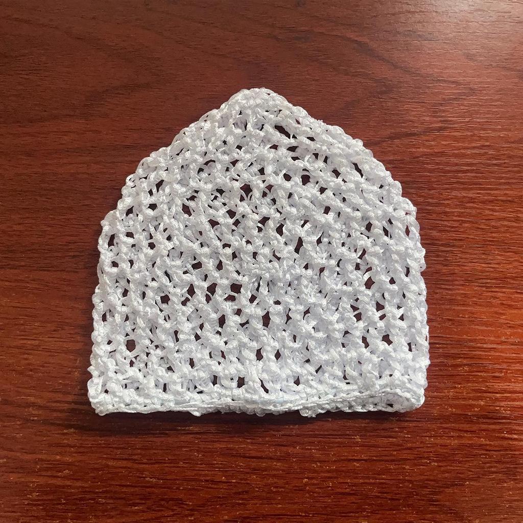 Handmade Crochet Sleep Cap: Solid Color Women's Wig and Hair Protection Net