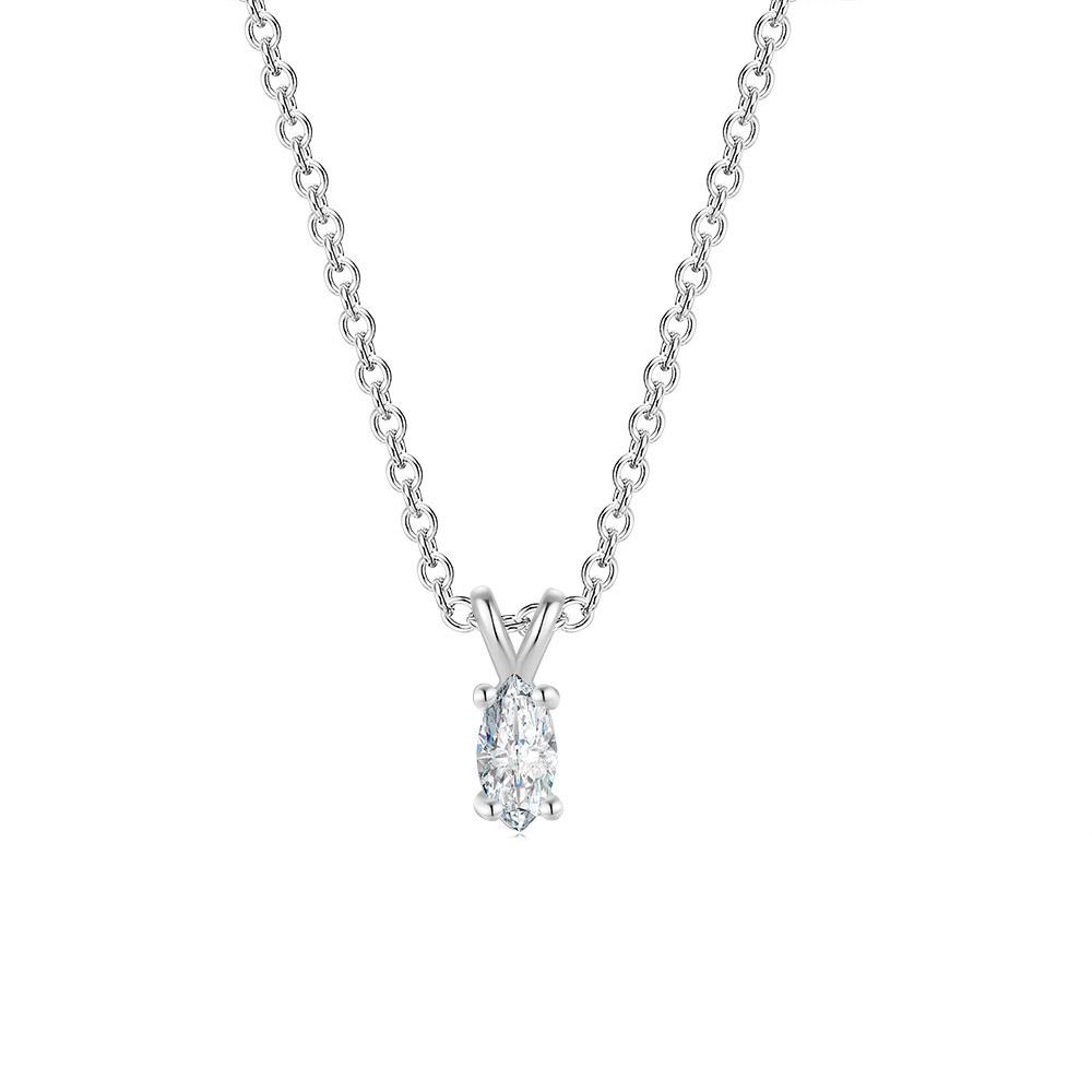 

Eye Shaped Crystal Pendant Necklace for Women Korean Fashion Gold Color Choker Chain On The Neck Accessories Girls Jewelry N487