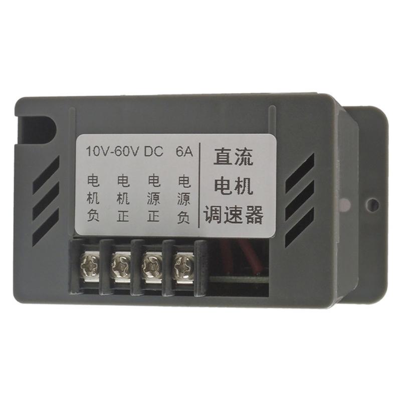 Strong Motor Speed Regulator with Inversable Function 10 To 60V 6A Brushed Motor Controllers ABS for Packaging