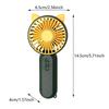 Handheld Fan Rechargeable Portable Portable Fan for Outdoor Hiking Commuting Green
