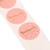 500 st Rosa Tack för din beställning Sticker Kraft Labels Sticker