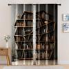 2pc,  Scene Curtain Modern Bookshelf Protecting Privacy Holiday Decorations for Room Decor Aesthetic