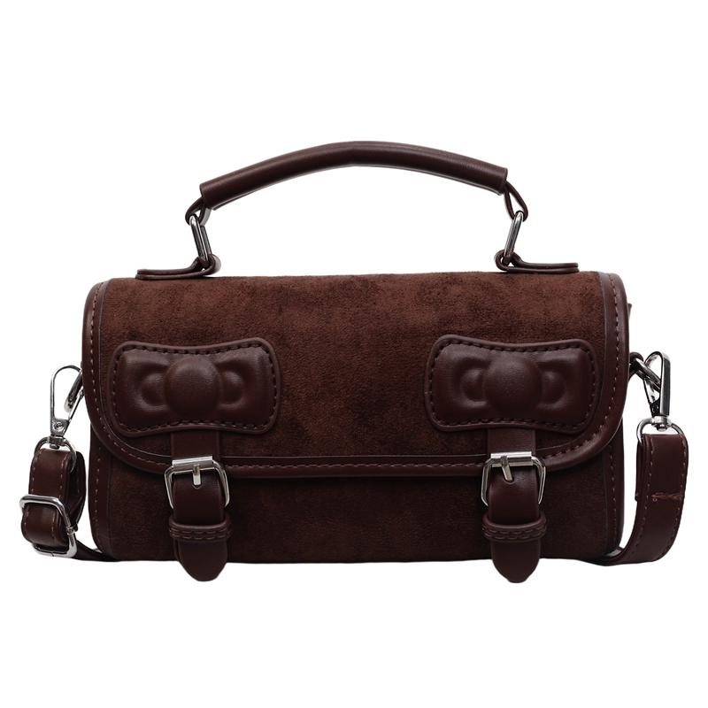 Autumn New Retro British Saddle Messenger Bag Women's Bag Niche High-end Simple Shoulder Small Square Bag