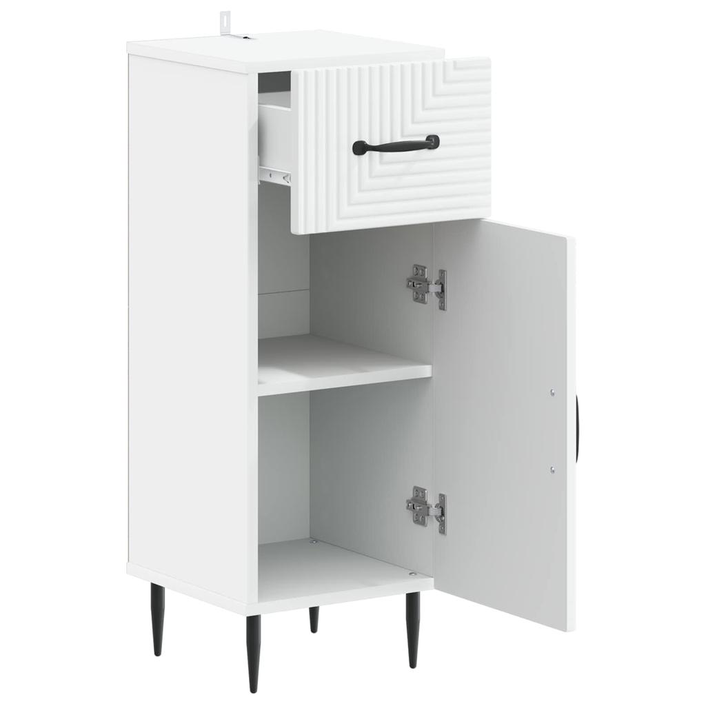 Bathroom Storage Cabinet HAARLEM White 30 X 31 X 80 Cm