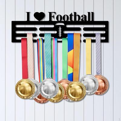 Espositore per Medaglie, Rastrelliera per Premi, Decorazione, Montaggio a Parete con Ganci Porta per Softball