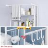 Punch-Free Multi-Layer Bathroom Storage Rack for Washing Machine and Toilet
