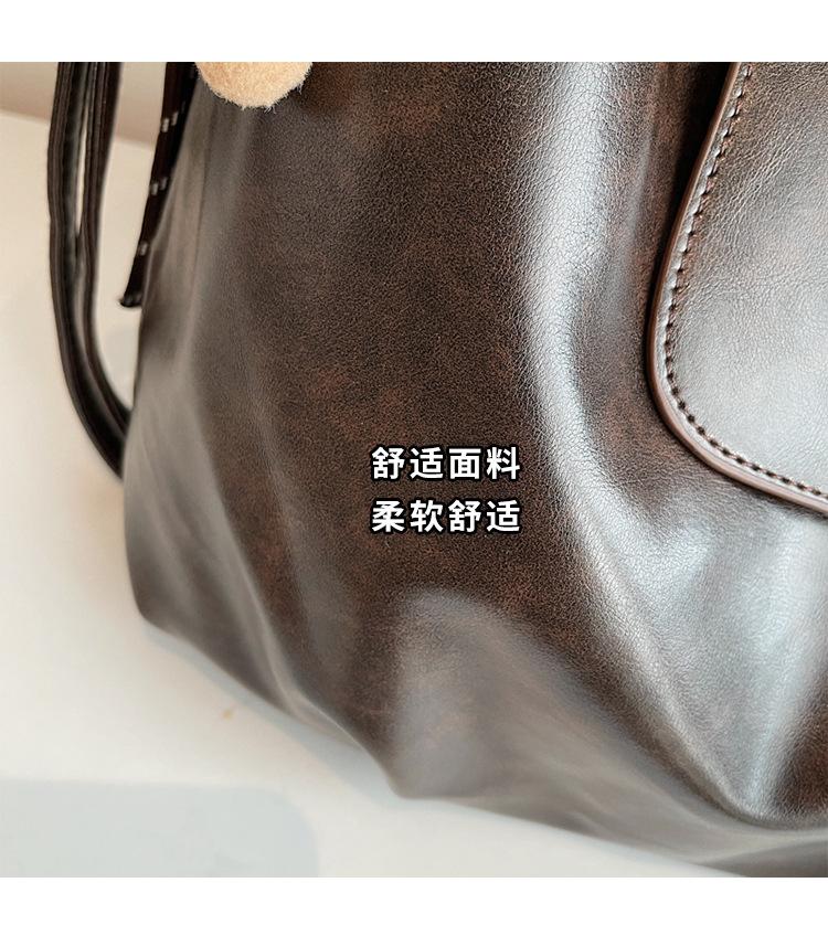 Schoolbag Autumn and Winter Retro Large-capacity Women's Backpack 1011 New Commuter Back Bag Multi-purpose Shoulder Messenger Tote Bag