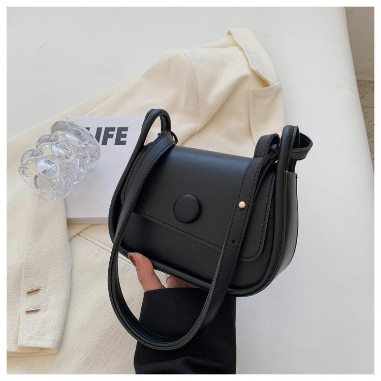 

Mini Cute Solid Color Unisex Single Shoulder Crossbody Bag for Summer чорний