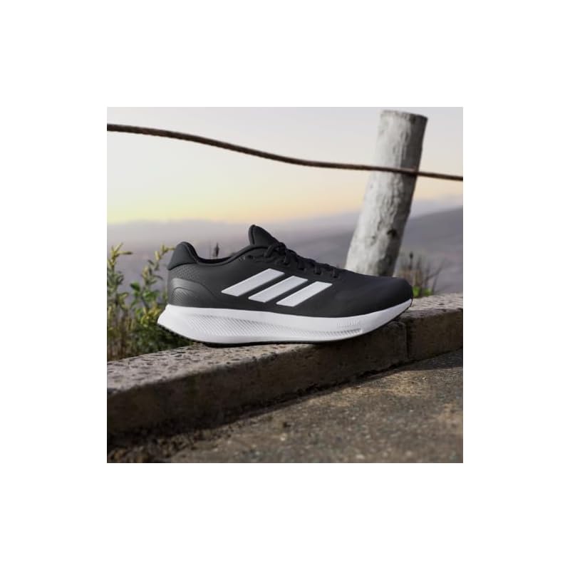 Adidas CoreRunner 5 Running Shoes, Unisex, Adult, NKE45, Core Black/Footwear White/Core Black (IH7758), Size 26.5 cm