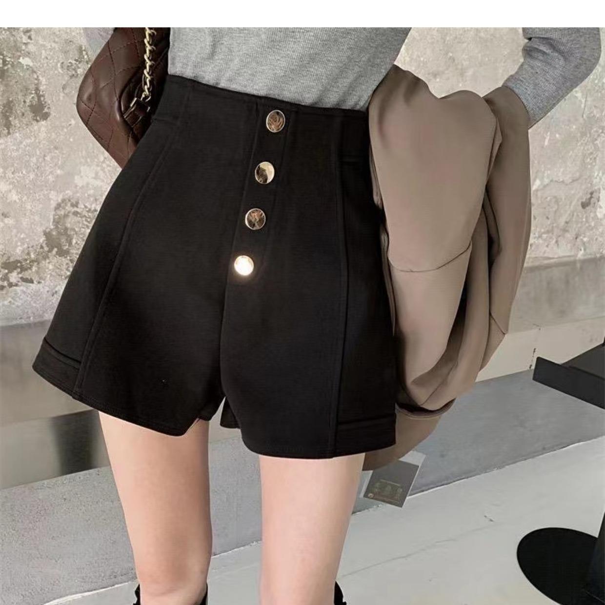 

Женские летние шорты А-силуэта с широкими штанинами и высокой талией, белые 3XL чёрный