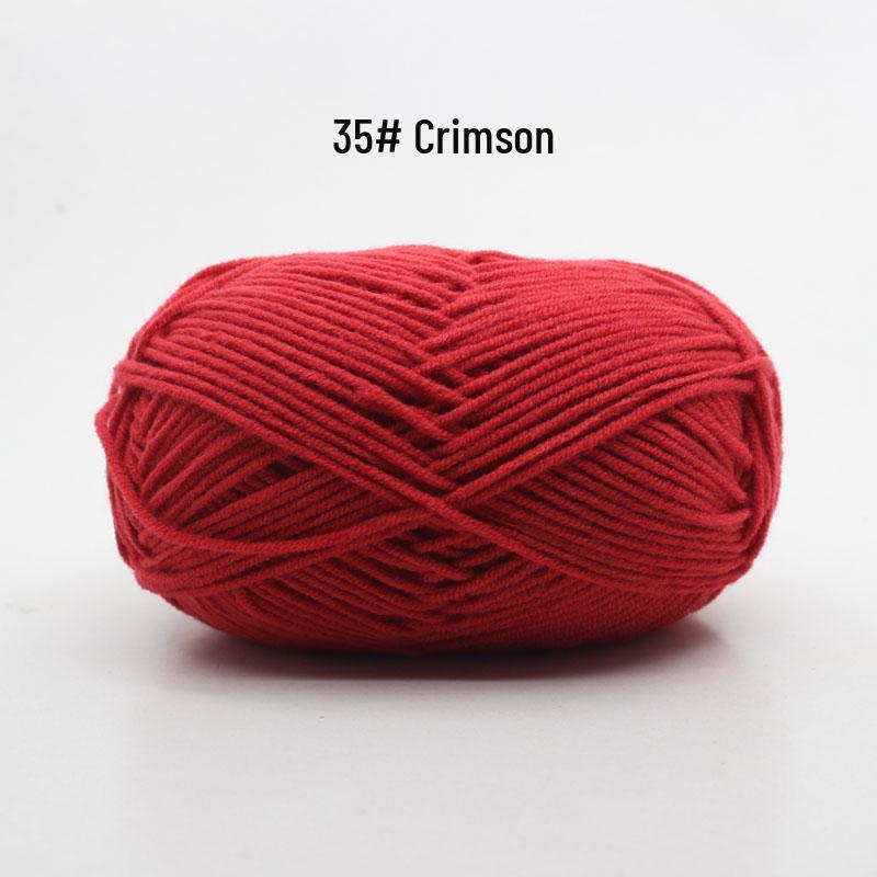 Medium Thick Handmade Cotton Baby Yarn for Knitting, Crochet, and DIY Projects