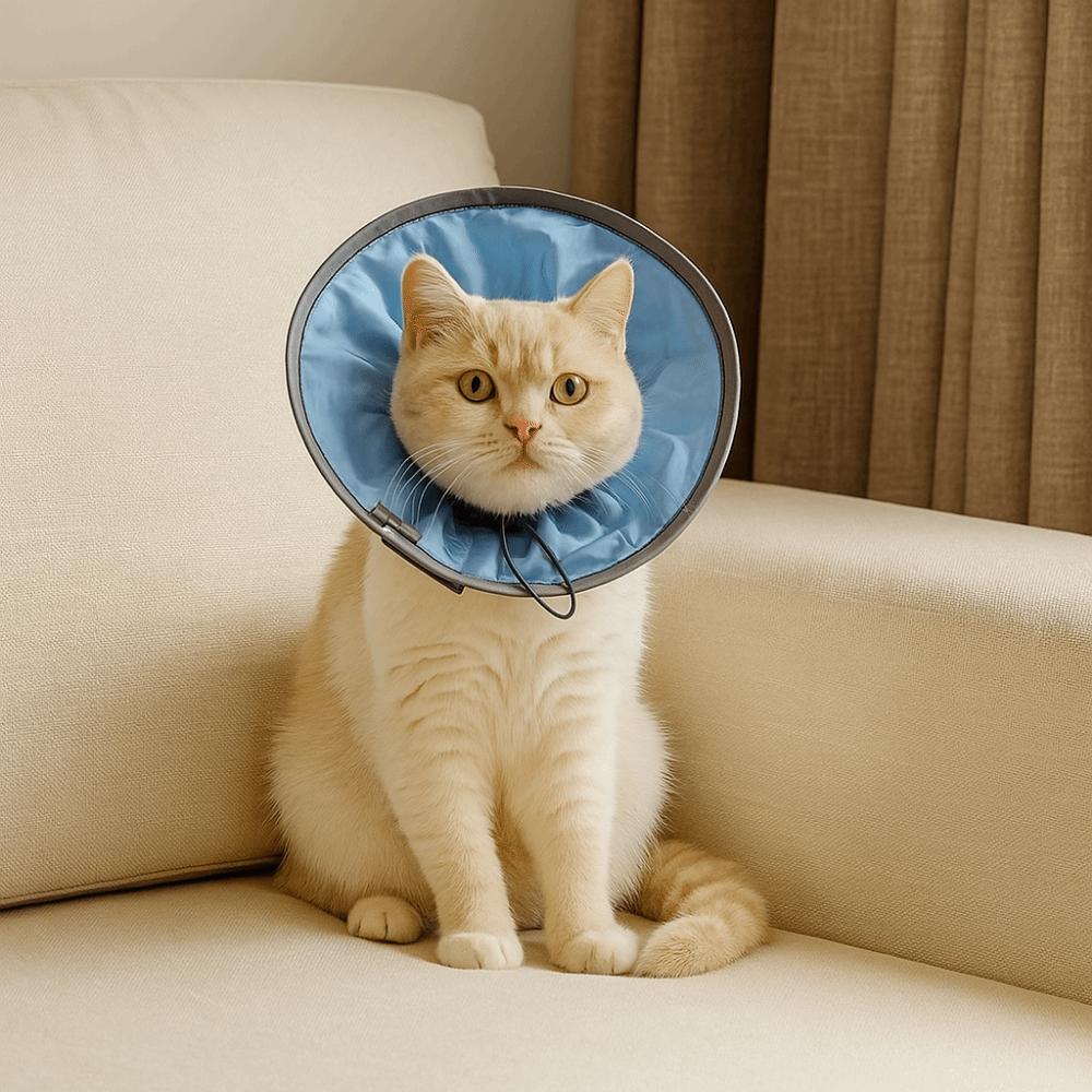 Anti-licking Pet Elizabethan Collar Waterproof Adjustable Cat Protective Collar Soft Anti Biting Small Dog Headgear