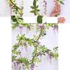 Lifelike 2x Artificial Wisteria Flower Vine With Stunning Colors For Home Decor