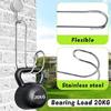 Set of 2 Heavy Duty Water Hose Hooks Rusts Resistant 304 Stainless Steel Hanger for Hanging Hoses Pipes Strollers Drills