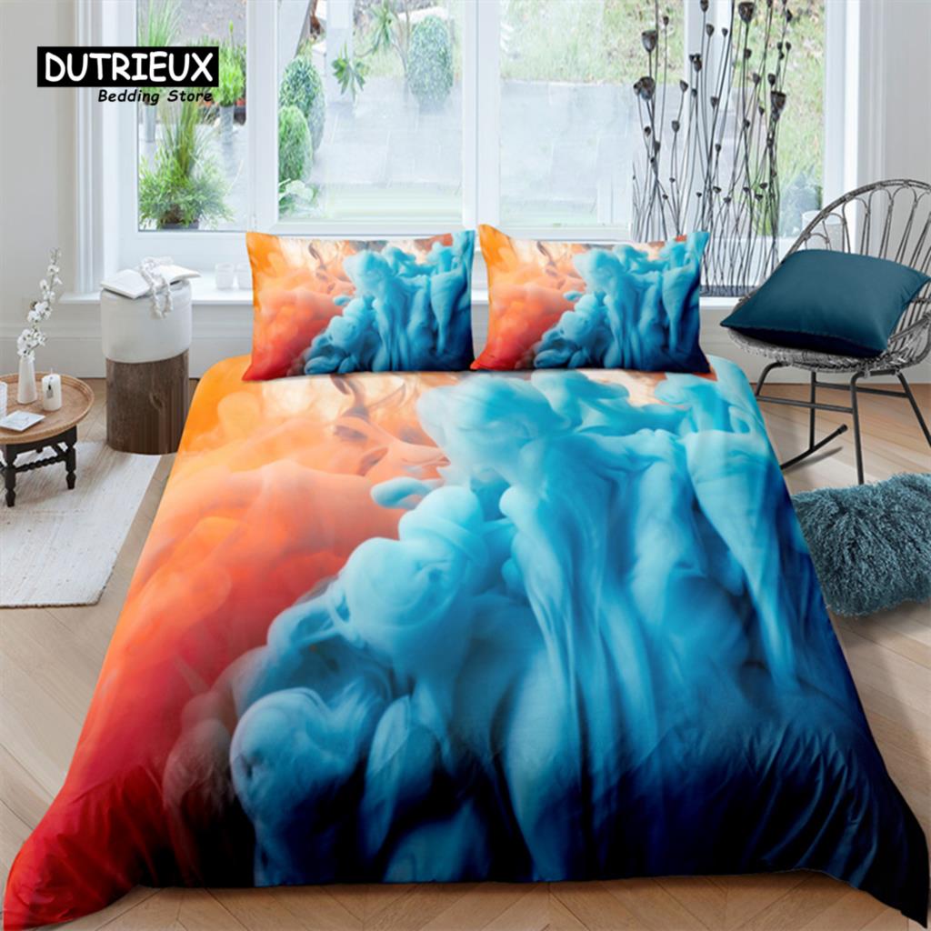 

Роскошный 3D принт с облаками, Домашний уютный комфортный комплект пододеяльника и наволочек, Детский постельный комплект, Размер Queen и King, EU/US/AU/UK (135x200cm)