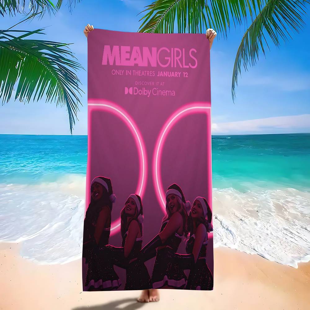 Mean Girls Movie Microfiber Blanket Quick Drying Beach Towels Oversized Printing Super Absorbent Pool Towel Blanket
