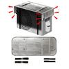 NISYO Air Conditioner Outdoor Unit Cover with Heat Sunshade Wide Energy Power Prevents Outdoor Unit High-Grade Shield, Panel, Aluminum, Type, Saving,