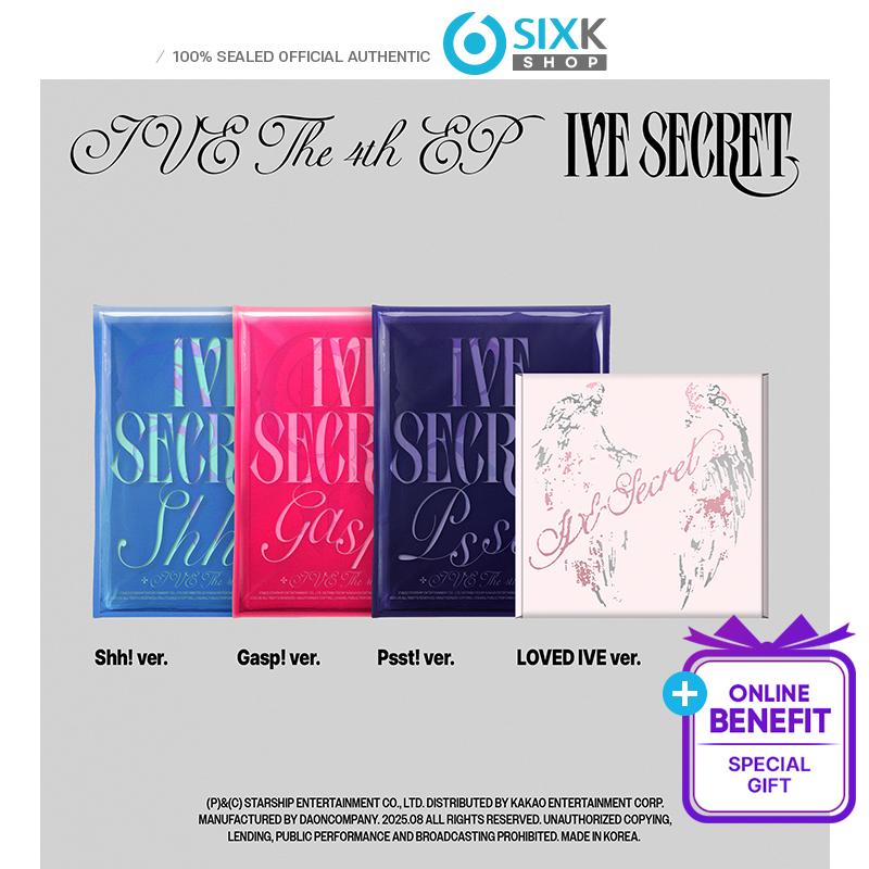 [הזמנה מוקדמת] IVE - מיני אלבום רביעי [IVE SECRET] סט (+הטבה מקוונת)