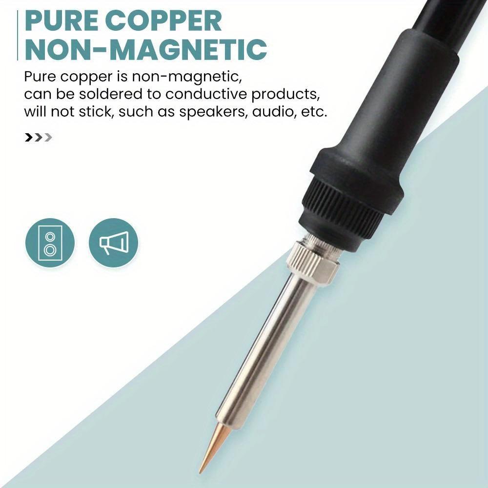 7pcs Copper T Soldering Iron Tip Set Electric Soldering Iron Lead-free Welding Tips Head BGA Soldering Tools Welding Tips