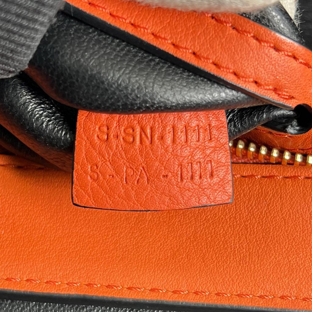 CELINE Trapeze Handbag Orange Women 2wayShoulder used