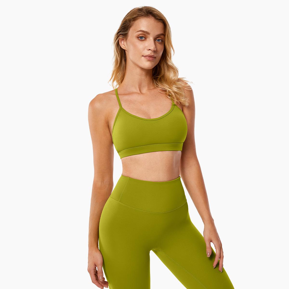 

Уверенный бюстгальтер для йоги: Бесшовный топ-майка телесного цвета, быстросохнущий, для бега и ударопрочного фитнеса Small