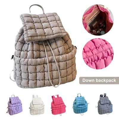 Damen-Rucksack, 18 l, großes Fassungsvermögen, hervorragende Tragkraft, Blasenstruktur, äußere Wasserflasche
