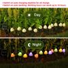 1 Set Mushroom-Shaped Lights Battery/Solar Energy/USB Interface Powered Lights Garden Lawn Waterproof Decor Lamp 3 Light Colors