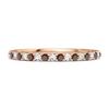 Granat Eternity Band Ring - 925 Sterling Silber Roségold Vermeil