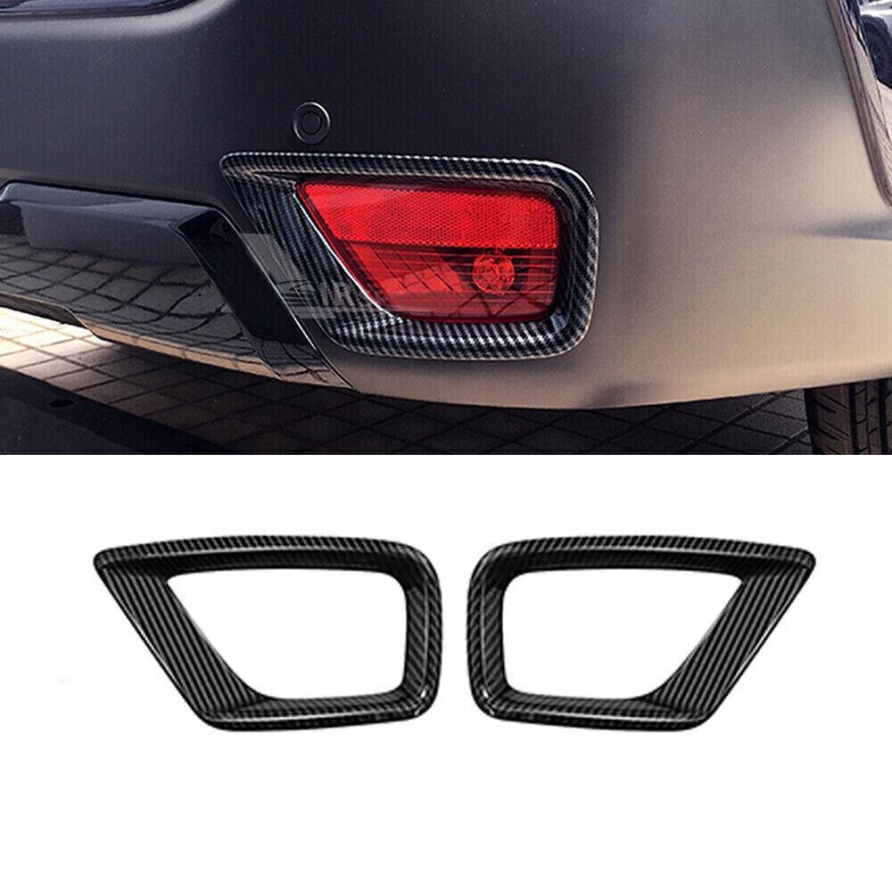For Subaru Outback 2020-2024 Carbon Fiber Rear bumper Fog Light Lamp Cover Trim