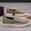 Men's Wear-resistant and Anti-slip Casual Flat Heel Low-top Round-toe Soft High-quality Comfortable Walking Shoes Sneakers Men