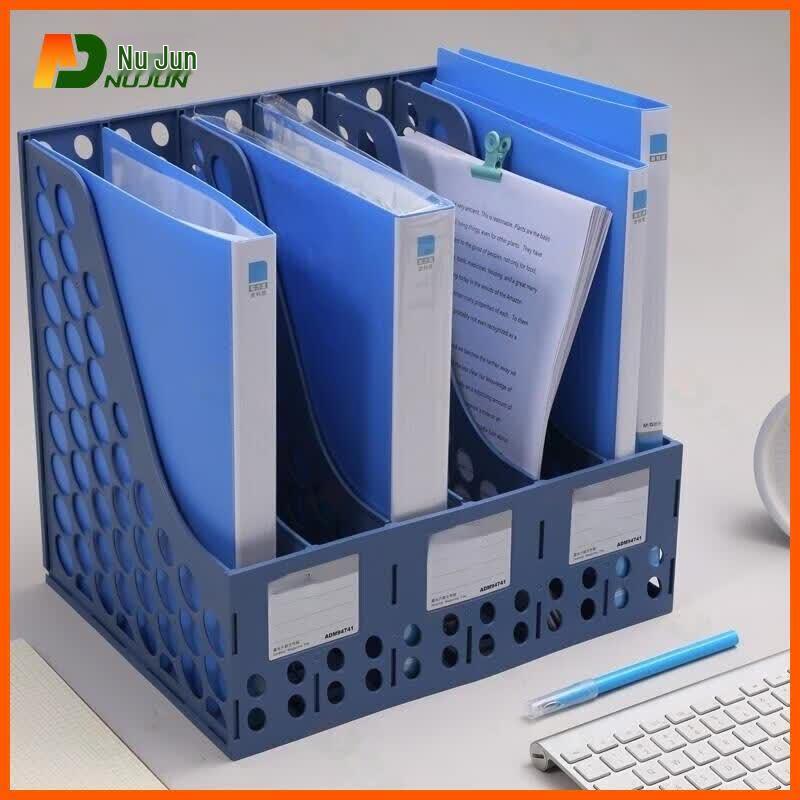 Nujun Six-Compartment Hollow Desktop File Holder