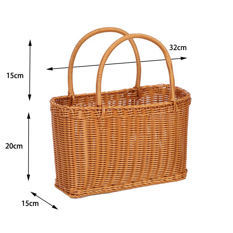 Imitation Rattan Picnic & Shopping Basket