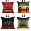 Car Vintage Dog Print Pillow Case Cartoon Beautiful Cushion Cover For Cars Home Decor Living Sofa