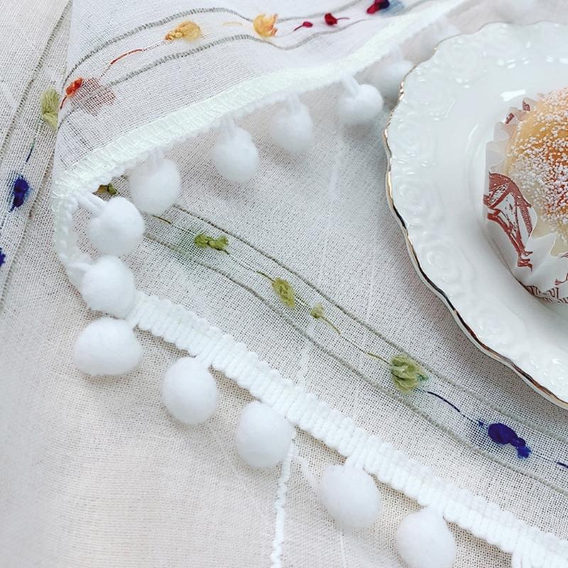 Polyester Tablecloth Soft Draping Waterproof for Parties Picnics Home Use