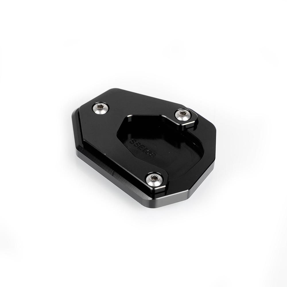 

Motorcycle CNC Accessories Kickstand Side Stand Enlarger Extension Plate Pad For Loncin VOGE 300 RALLY 300 GY 300 300RALLY 300GY чорний