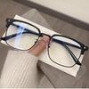 Men's Photochromic Colored Glasses Half Frame Anti Blue Light Glasses Man Eye Protection Myopia Glasses -1.0 1.5 2.0 2.5 3.5 4.0