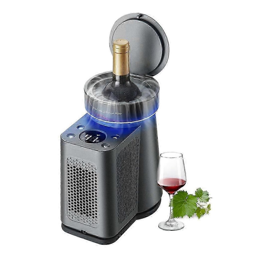 Raffreddatore Elettrico per Vino, Controllo Temperatura 34F-68F Raffreddatore Portatile Singola Bottiglia per Vino Rosso/Bianco