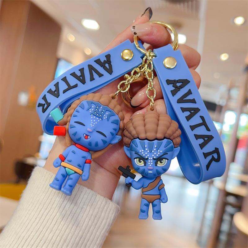 Neuer Cartoon-Avatar-Schlüsselanhänger 3D-Puppe Tasche Partneranhänger Auto-Schlüsselanhänger Kleines Geschenk