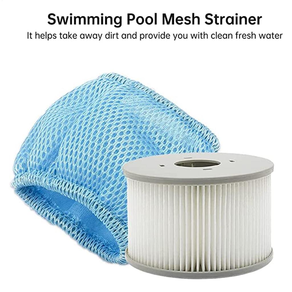 Pool Cartridge Mesh Pool Filter Protective Net Nylon Mesh Cover Strainer Swimming Pool Ultra Fine Mesh