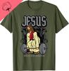 Hot Sale Camisetas Gym Jesus Worlds Best Deadlifter Christian Workout Unisex TShirt Crewneck Vintage Graphic T Shirts