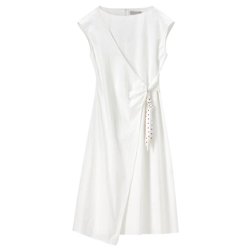Elegant French Style Polka Dot A-Line Midi Dress