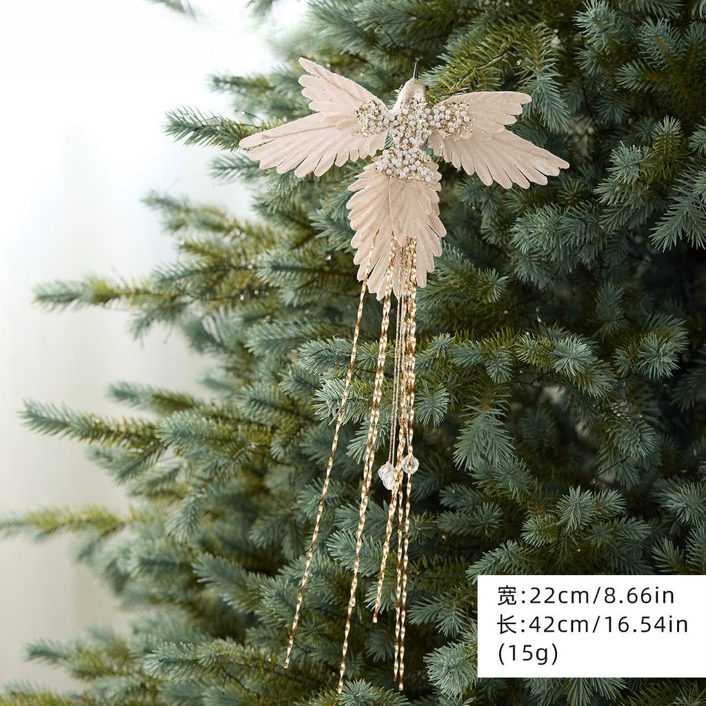 New Christmas Hummingbird Pendant Christmas Scene Arrangement Fabric Simulation Bird Christmas Tree Decoration Pendant