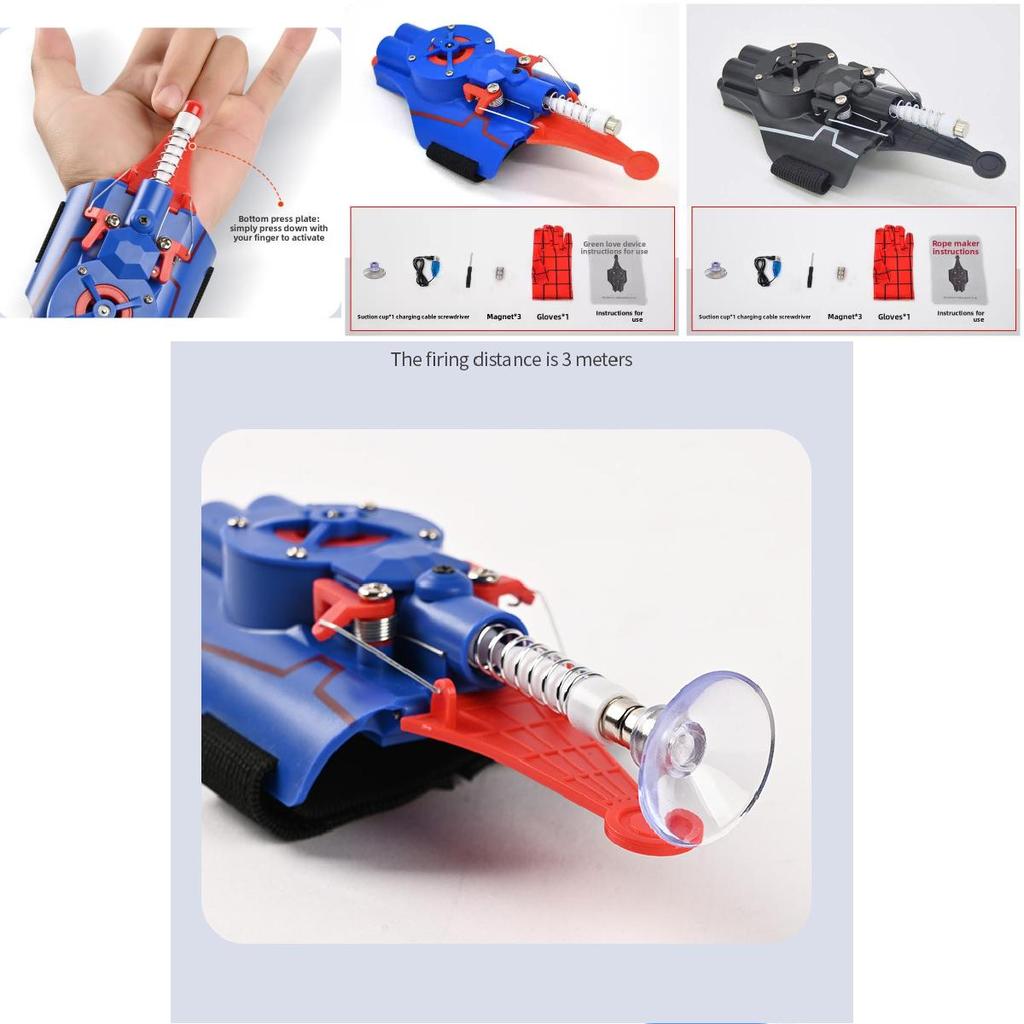 Spider Man Children Electric Launcher Toy With Handheld Remote And Interactive Features For Developmental Play